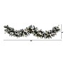 Nearly Natural 6-ft Flocked Mixed Pine Artificial Christmas Garland with 50 LED Lights, Pine Cones and Berries (W1130)~#|#~EE04BA1E-9E30-4143-AF5DC78AF88E5F48_sc7