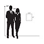 Azar Sign Holder, 12.5" x 15", Wall Mounted, Black, Acrylic, 4/Pack (105514-BLK-4PK)~#|#~EE232D3E-CBA5-4E88-8252124A2E31E5B4_sc7