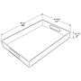 Azar Serving Tray, Acrylic, Clear (556260)~#|#~EE3EF1DB-7777-4E9D-9A329A337EDE8926_sc7