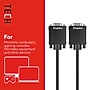 Staples TECH SVGA to VGA Cable – 6 ft. Male‑to‑Male Audio/Video Cord for Monitors, Projectors & Computers, Black~#|#~EE6218DF-8E3D-405A-B82CBDB8018CEF18_sc7