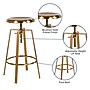 Flash Furniture Toledo Industrial Metal Barstool, Gold, 2-Pieces (2CH18107026SGLD)~#|#~EE809EB9-D8E3-4AE7-AE3531E14B48139A_sc7