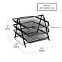 Mind Reader 3-Tier Stackable Paper Desk Tray Organizer, Metal Mesh, Black (3TPAPER-BLK)~#|#~EE8DB816-D46A-4E8F-BAB85746590F7E74_sc7