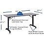 Lorell 63"W x 24"D Mobile Folding Training Table, Laminate, With Wheels, Weathered Charcoal (LLR60736)~#|#~EE9BFE67-68A2-474D-B8E8B1608995C65C_sc7