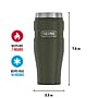Thermos King Stainless Steel Vacuum Insulated Tumbler, 16 oz., Army Green (EASK1005AG4)~#|#~EEBA59D9-999C-41AF-84CFE3A4F19B4398_sc7