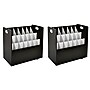 AdirOffice 21-Slot Mobile Roll File, 28.5"H x 30"W x 15.75"D, Black, 2/Pack (625-BLK-2PK)~#|#~EEBCCF8A-9E09-4986-BF3B31FA09C2A146_sc7