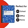 STAPLES Composition Notebook, 9.75” x 7.5”, Wide Ruled, Assorted Colors, 48/Pack~#|#~EEC153DA-A8EB-4920-AF33D48707D82AB0_sc7