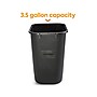 Coastwide Professional™ Indoor Trash Can Without Lid, Black Soft Molded Plastic, 3.5 Gallon (CW56428)~#|#~EED08165-052E-4FC3-9869302E6D9CF3EA_sc7