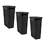 Mind Reader 10.5 Gallon Hamper with Lid, Plastic, Black, 3/Pack (3PKHAMP40-BLK)~#|#~EEE06ADC-7479-431C-BFA6D8E892AE2597_sc7