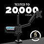 Fellowes Platinum Series Dual Stacking Adjustable Monitor Arm, Up to 27", Black (8043401)~#|#~EEED27B8-9D11-4AFD-B4A415ACD944FF1D_sc7