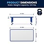 Flash Furniture Wren Rectangular Activity Table, 23.625" x 47.25", Height Adjustable, Blue/Gray (YU060RECTBLBL)~#|#~EEEF8040-2A57-43CE-826DDDCDC0D0DE23_sc7