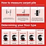Staples Office Chair Mat, Clear Floor Mats with Lip, Flat-Pile Carpets, Extended Under-Desk Coverage, 48 x 36 Inch, Smooth Glide~#|#~EEF238BB-7977-4C96-974709F215D934F2_sc7