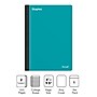 Staples Premium 2-Subject Notebook, 6" x 9.5", College Ruled, 100 Sheets, Teal (ST58328)~#|#~EEF5444B-0E9F-4B1A-A6ED10979A75F616_sc7