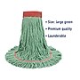 Boardwalk Super Loop Wet Mop Head, Cotton/synthetic, Large Size, Green, 12/carton~#|#~EF15F40E-2BCE-426F-A60C2FBDD9D86CC7_sc7