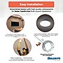 Bulbrite 7" Round 14-Watt 3000K LED Flush Mount Light, 1150 Lumens, Nickel (773606)~#|#~EF211436-F5AE-4466-BE2957C735428BAF_sc7