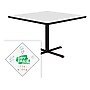 Correll Square-Shaped Dry-Erase Markerboard Cafe Table, 42" x 42", Frosty White/Black (BXT42DES-80)~#|#~EF2134FC-5D71-4FDE-961D93D92A7B27E9_sc7