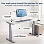 Uncaged Ergonomics Rise Up 3-stage Dual Motor Electric Standing Desk Frame, Gray, Desktop Not Included (RUG)~#|#~EF3841A5-B64F-4E29-9CB1A3E95527D111_sc7