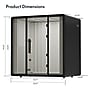 FlexiSpot NeoPod Flex Series Sound Absorbing 4-Person Privacy Booth, Black (P4F-2B)~#|#~EF5DA644-7B73-4ACB-802B795A82A37585_sc7