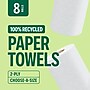 Perk™ Eco Recycled Paper Towels, 2-ply, 156 Sheets/Roll, 8 Rolls/Pack (PK63227)~#|#~EF5FB134-46B5-424F-82B6315D3E980027_sc7