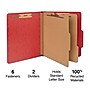 Staples Moisture Resistant Classification Folder, 2-Dividers, 2.5" Expansion, Letter Size, Dark Red, 10/Box (ST614622-CC)~#|#~EF6195B1-24E8-4FC2-81E90B5DAC4191D2_sc7