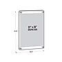 Azar Sign Holder, 23.5" x 31.5", Wall Mounted, Silver, Plastic (105531)~#|#~EF6CA817-B766-42DA-88EC8BF2BFF6FD11_sc7