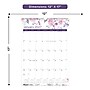 2027 Blueline Colorful Passion Floral 12" x 17" Monthly Wall Calendar, White/Purple (C173126)~#|#~EF7B0922-AC55-4555-A7891C6F0947CC28_sc7