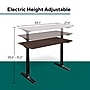Workplace 2.0 55” Electric Standing Desk, Espresso/Gray Steel, Adjustable Height Sit-Stand Desk with Micro-Movement~#|#~EF8ABFD9-EF0D-4E5B-A5924C09BB2E3E8E_sc7