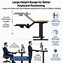 Uncaged Ergonomics KT2 Adjustable Under-Desk Keyboard Tray with Mouse Platform, Black (KT2-b) ~#|#~EFB4ECEE-D4B6-447D-9F1633C193DBB227_sc7
