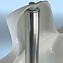 Azar Male & Female White Plastic Bust, Torso Mannequin, 12" Square Metal Base, 2/Pack (900927-WHT)~#|#~EFB65A93-5CA3-4ED2-A2F203F51F5CB2EC_sc7