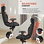 Sharper Image Algrove Comfort-X Ergonomic Faux Leather Swivel Executive Massage Chair, Black/Dark Gray (60117-BLKGRY)~#|#~EFE0B1D5-9846-458F-BACB9CDC2CCEE503_sc7