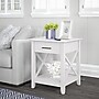 Bush Furniture Key West 20" x 20" End Table, Pure White Oak (KWT120WT-03)~#|#~EFE0E904-1322-4088-9B1114EF03E6AA07_sc7
