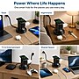 Uncaged Ergonomics USB-C Wireless 6 ft. Retractable Power Strip with 15W Wireless Charger, 4-Outlet, Black (WRPS-2-Black)~#|#~EFE75A39-5636-4397-98B06B6BD6B67A70_sc7
