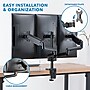 Mount-It! Adjustable Triple Monitor Mount with Gas Spring Arms, Up to 27", Black (MI-4753B)~#|#~EFEE5B87-0B6B-4179-8FCA24C66490402A_sc7