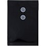 JAM Paper Premium Plastic Filing Envelope with Button & String Closure, 6 1/4" x 9 1/4", Black, 3/Pack (472B1BLX3)~#|#~EFEF9CE7-51E0-4A56-A6377208BF57B6AE_sc7