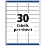 Avery Easy Peel Laser Address Labels, 1" x 2-5/8", Clear, 300 Labels/Pack (15660)~#|#~EFF03C0A-7C7A-4E6E-97E60DAEA3316594_sc7