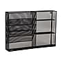 Mind Reader 8-Compartment Stackable Metal Desk Organizer, Black (MAGSHELF-BLK)~#|#~F001EFD4-BD18-4FC1-800FD16B178F9B00_sc7