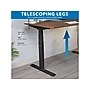 Mount-It! Ultimate 55"W Electric Rectangular Adjustable Standing Desk, Brown/Black (MI-18106)~#|#~F01A489A-413F-4C73-B4E3CEEDA03ED89D_sc7