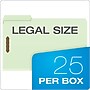 Pendaflex 60% Recycled Pressboard Classification Folder, 1" Expansion, Legal Size, Light Green, 25/Box (17183)~#|#~F036390F-0526-4ECE-BB355255323F19C6_sc7