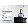 AdirOffice 46"H Floor Standing Lectern with Adjustable Shelf, Black (661-01-BLK)~#|#~F04A6CBD-5131-4144-893D4CF574D457AD_sc7