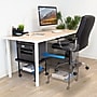 Mount-It! 2-Shelf Laminate/Steel Mobile Printer Stand with Dual Wheel Casters, Black (MI-7857)~#|#~F05878CC-C342-45DE-BAE912D3059549DB_sc7