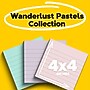 Post-it Recycled Super Sticky Notes, 4" x 4", Wanderlust Pastels Collection, Lined, 70 Sheets/Pad, 3 Pads/Pack (675R-3SSNRP)~#|#~F059018A-BCA7-486A-9A386B3B5B292E17_sc7