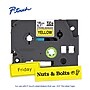 Brother P-touch Strong Adhesive Laminated Label Tape, ~3/4" x 26.2', Black on Yellow (TZeS641)~#|#~F075280D-62AA-40CB-A6EF37C29FA71A26_sc7