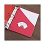 Slash-Cut Pockets for 3-Ring Binders, Disk Pocket, Red, 10/Pack (UNV61683)~#|#~F07945BD-6A52-43C5-924A8A66001C5A4A_sc7