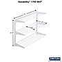 Triton Products Storability Wall Mount Shelving Unit with 3 Steel Wire Shelves (1795-WHT)~#|#~F07BF69A-A6F0-4147-B36E4B033E4BF983_sc7