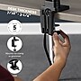 Fellowes Platinum Series Dual Stacking Adjustable Monitor Arm, Up to 27", Black (8043401)~#|#~F086B6C4-D839-4E7F-9D3F36F42CB3732D_sc7