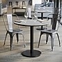 Flash Furniture Acadia 31.25" Round Wooden Dining Table with Round Base, Gray Faux Concrete/Black Base (STRD31CGTR18)~#|#~F09E6021-F83D-4A62-AE1DA99FF9E869E8_sc7