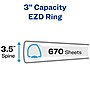 Avery Heavy Duty 3" 3-Ring View Binders, One Touch EZD Ring, White 4/Pack (79193)~#|#~F09E8791-398E-41F7-87BDD9ACF81C2D2B_sc7