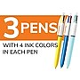 BIC 4-Color Retractable Ballpoint Pen, Medium Point, Assorted Inks, 3/Pack (MMXP31-AST)~#|#~F0B03252-F48E-4EBB-BA09F7FC77E2C2B5_sc7