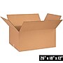 Staples Corrugated Shipping Boxes, 26” x 18” x 12”, Kraft, Strong Packing & Moving Cartons — Pack of 15~#|#~F0BF4D47-2902-4519-A1EF1245326552EF_sc7
