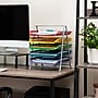 Mind Reader 5-Compartment Metal Desk Tray, Multicolored (5TPAPER-ASST)~#|#~F0C1478B-0497-40C9-85A66A4BC376AE06_sc7