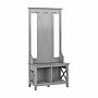 Bush Furniture Key West 66" Hall Tree with Shoe Storage Bench, Cape Cod Gray (KWS166CG-03)~#|#~F0C719FC-F55A-4E97-B6F73760ED82CB83_sc7